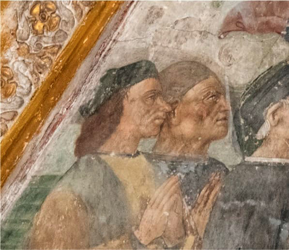 Dettaglio del primo personaggio